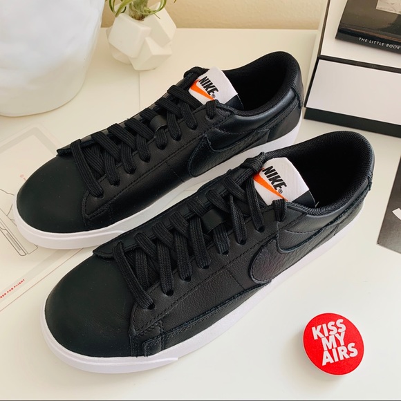 NWT Nike Blazer low leather black - Picture 3 of 9